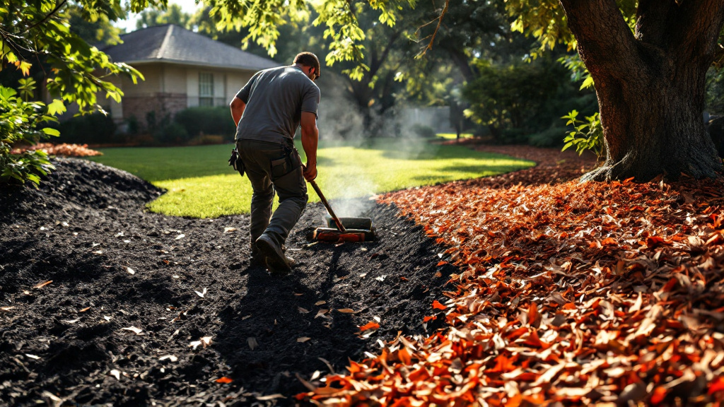 Heat and UV Degradation for Mulch Installation in Katy, TX by Superior Lawn Care